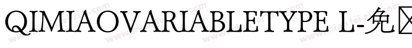 QIMIAOVARIABLETYPE L字体转换
